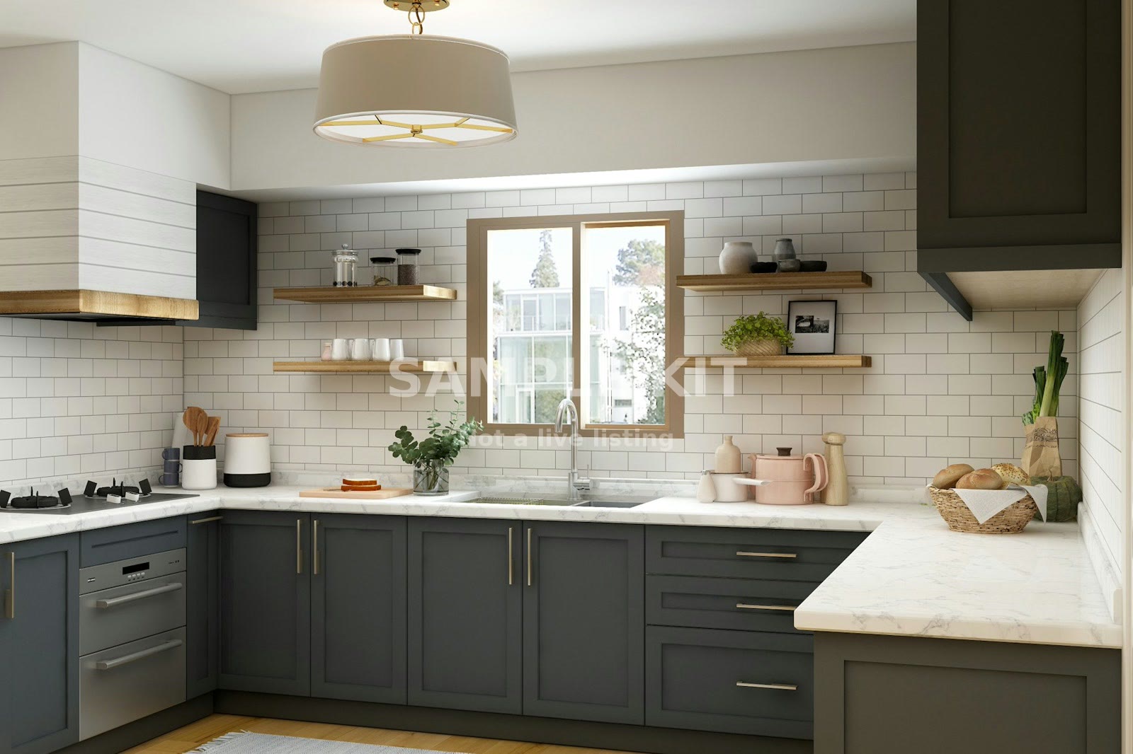 Kitchen of the sample home