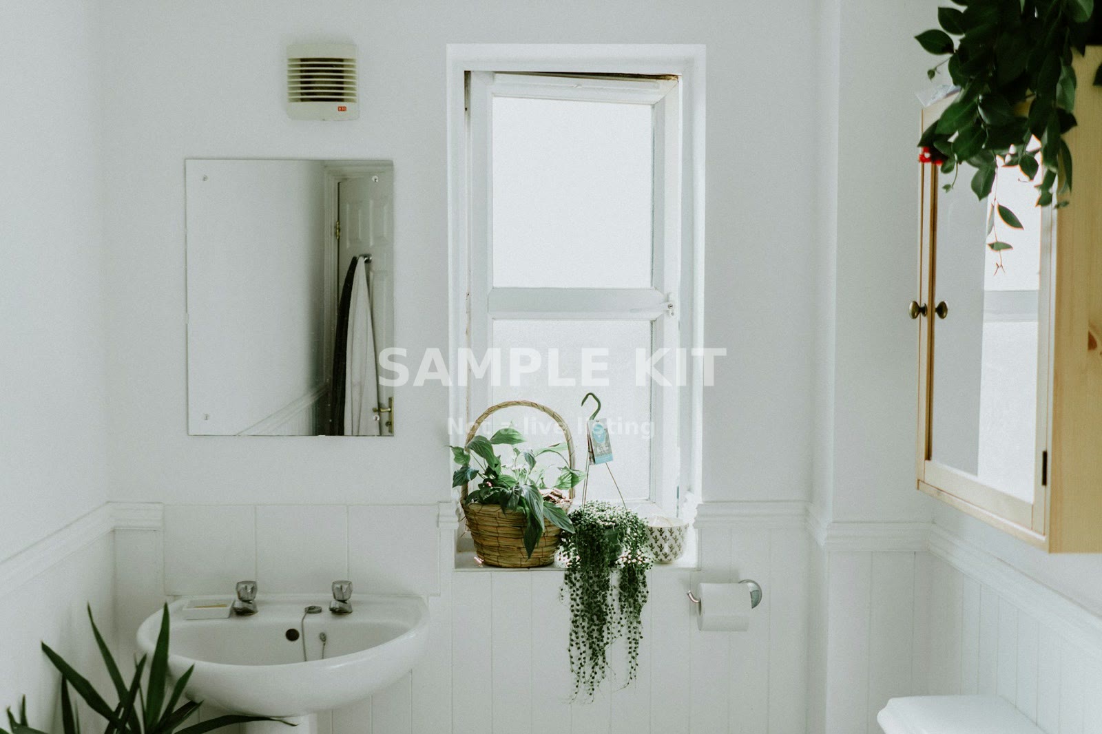 Bathroom of the sample home